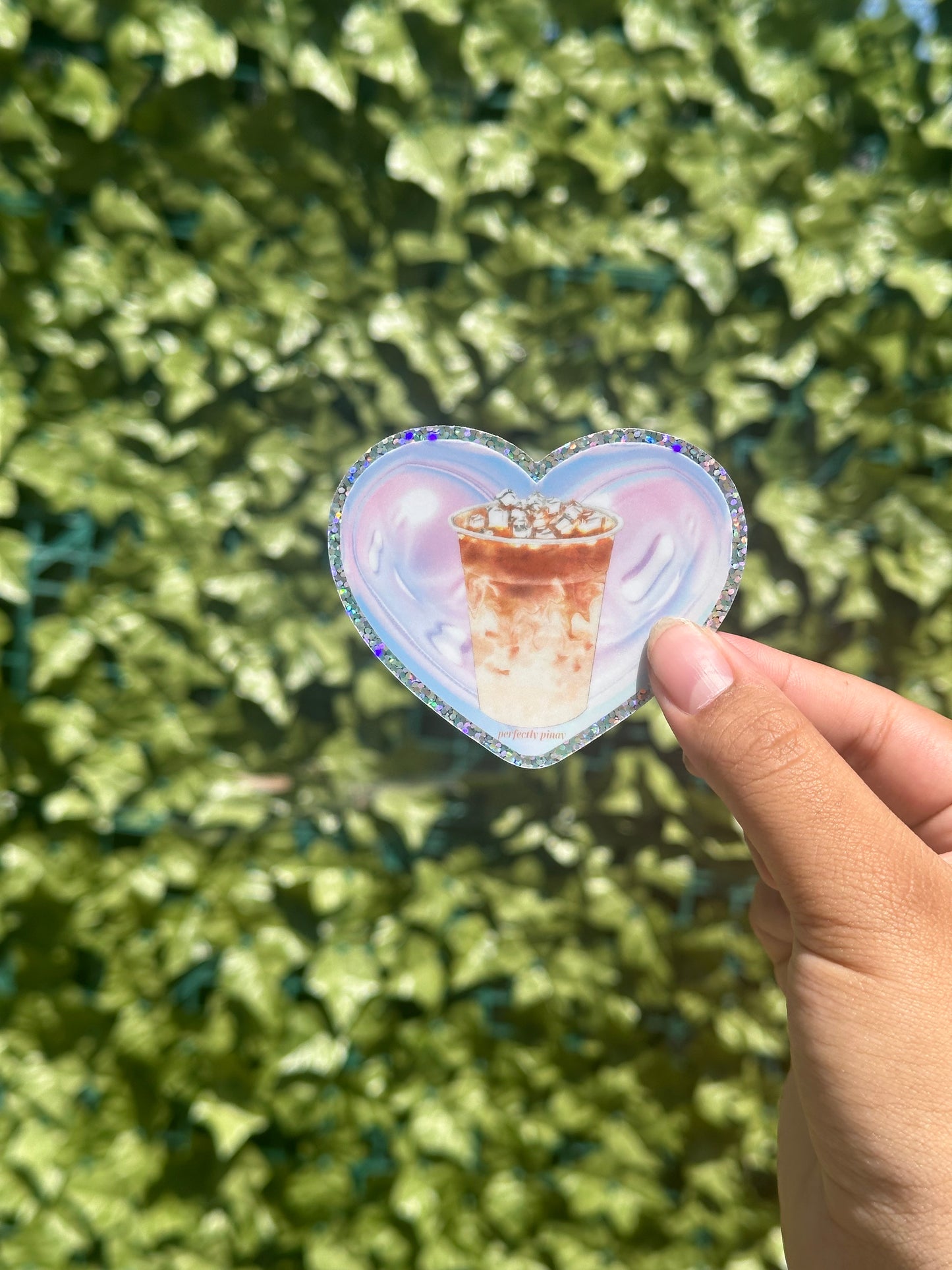 Latte Lover || Holographic Sticker