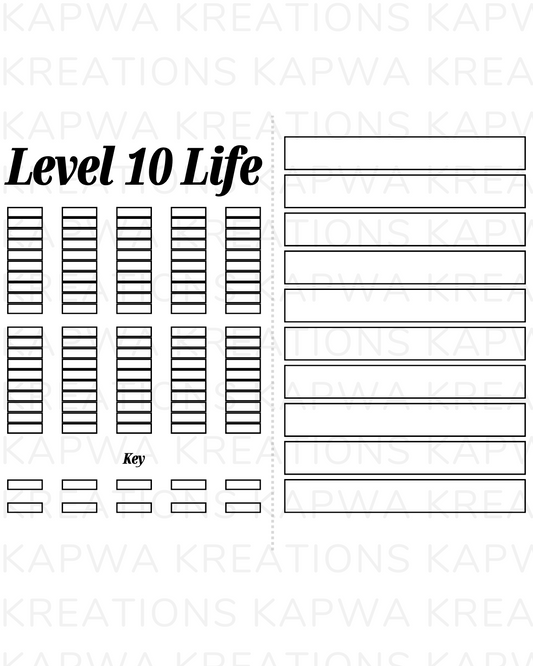 Level 10 Life || FREE Digital Download / Journal Insert