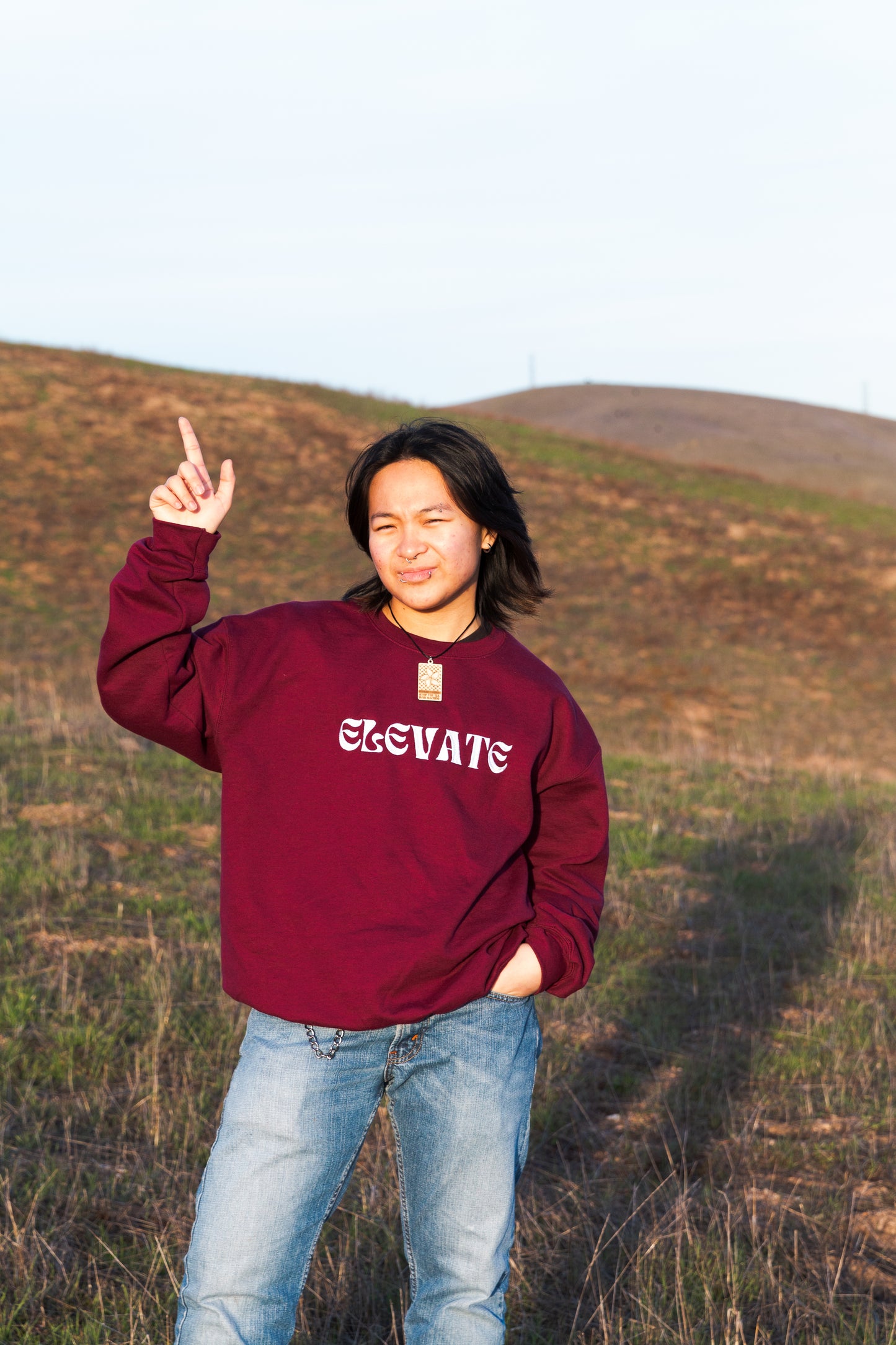 Elevate Collection: Embroidered Crewneck