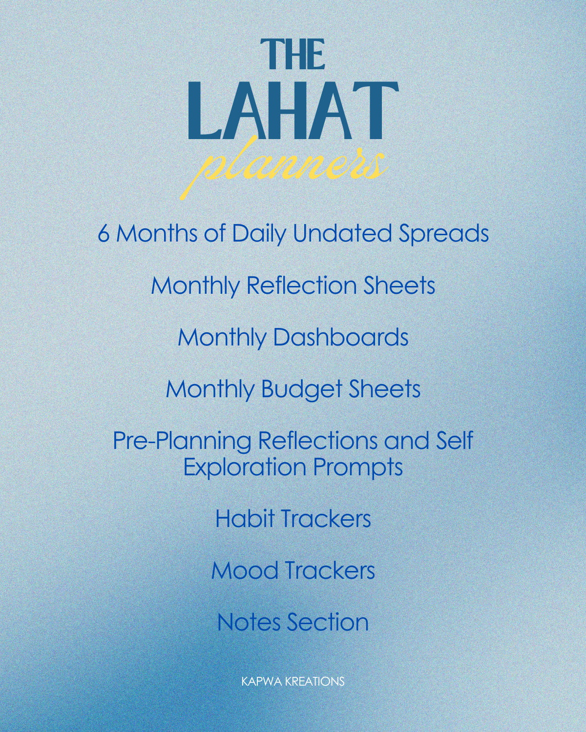 The Lahat Planner