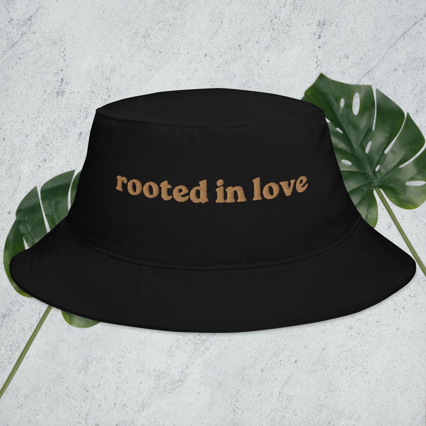 Rooted in Love Embroidered Bucket Hat