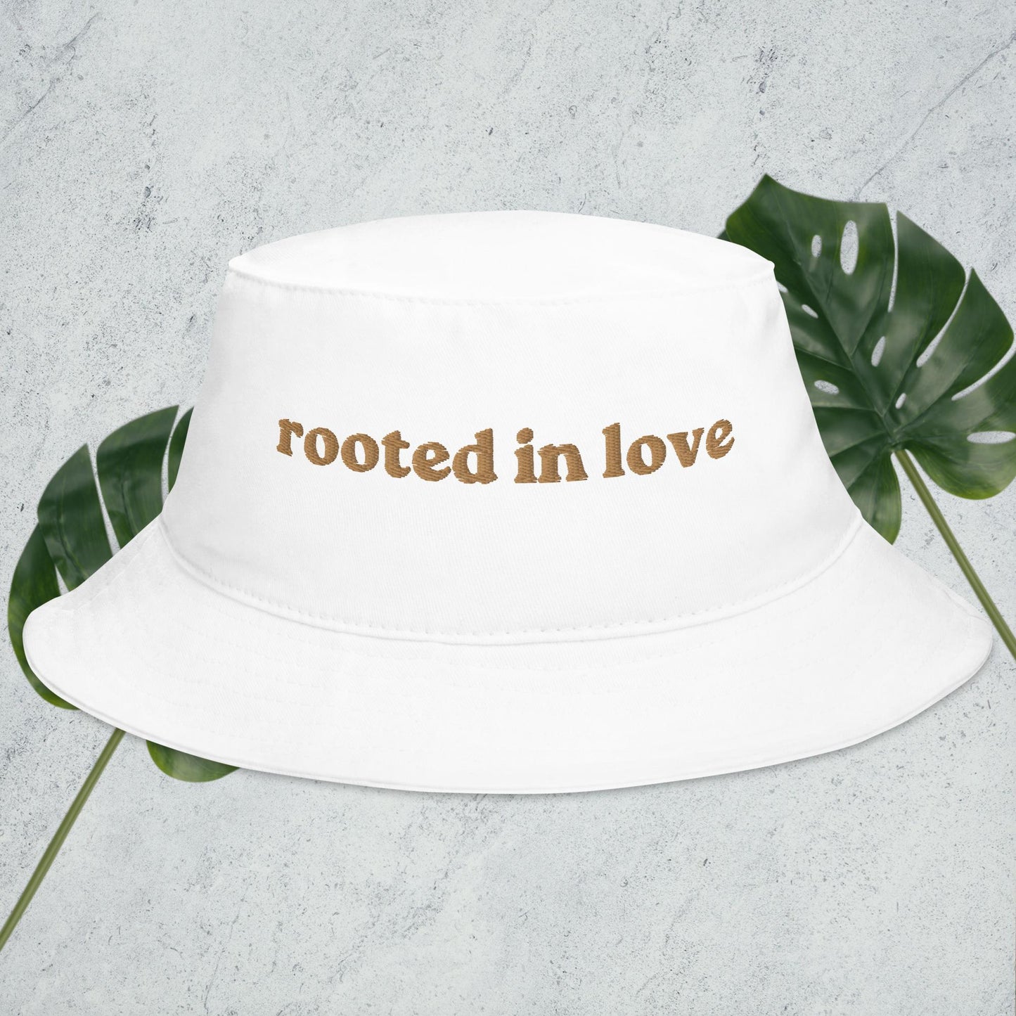 Rooted in Love Embroidered Bucket Hat