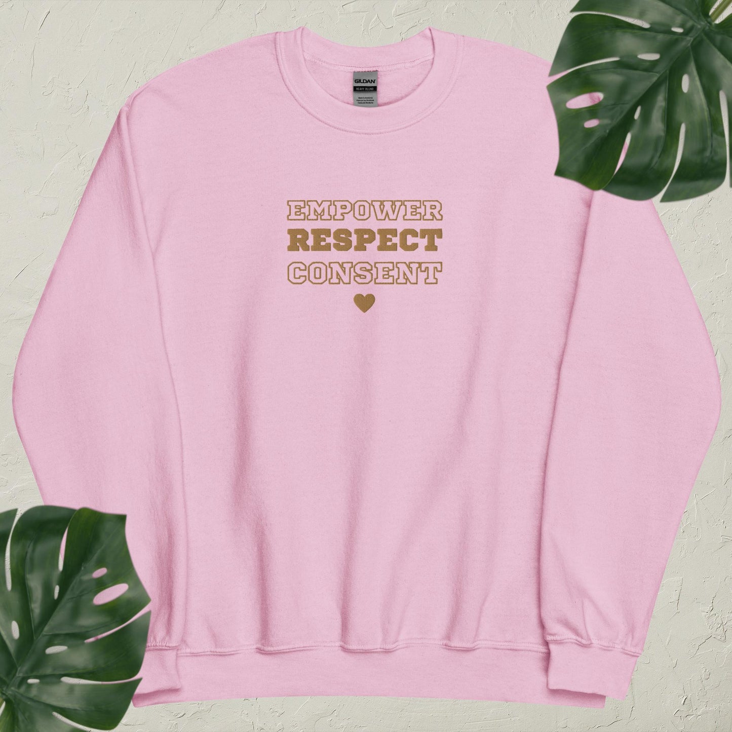 Real Love (Empower, Respect, & Consent): Embroidered Crewneck