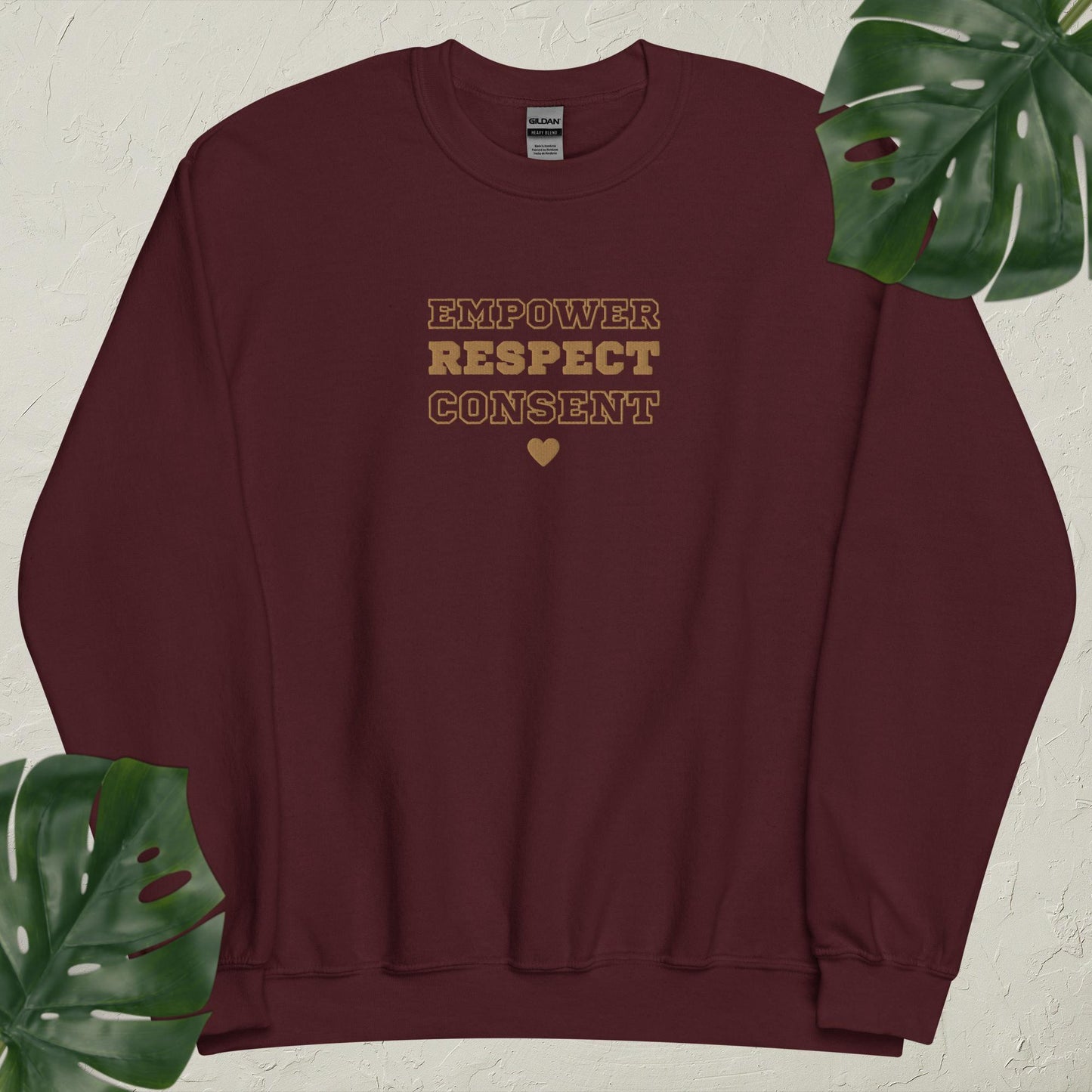 Real Love (Empower, Respect, & Consent): Embroidered Crewneck