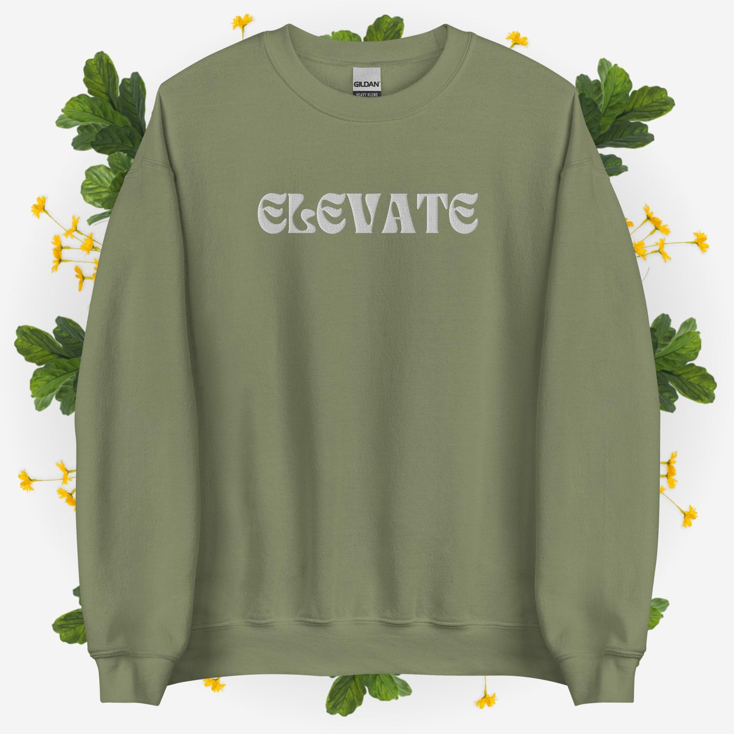 Elevate Collection: Embroidered Crewneck