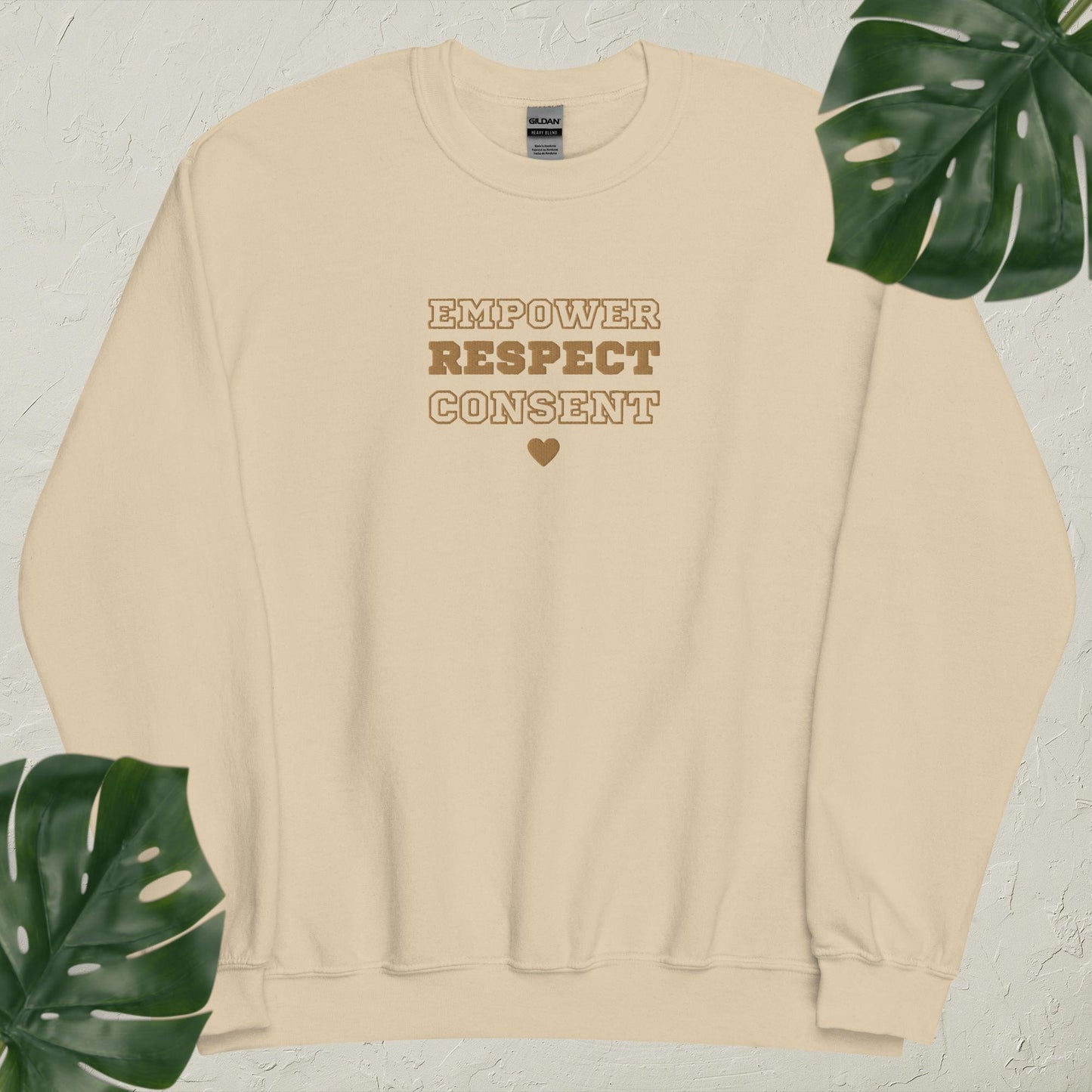 Real Love (Empower, Respect, & Consent): Embroidered Crewneck