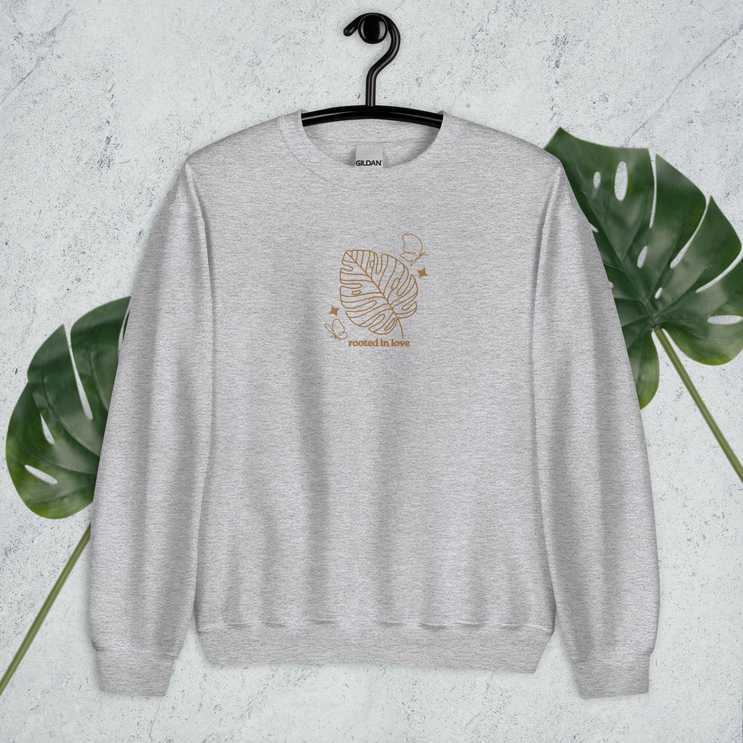 Rooted in Love Embroidered Crewneck