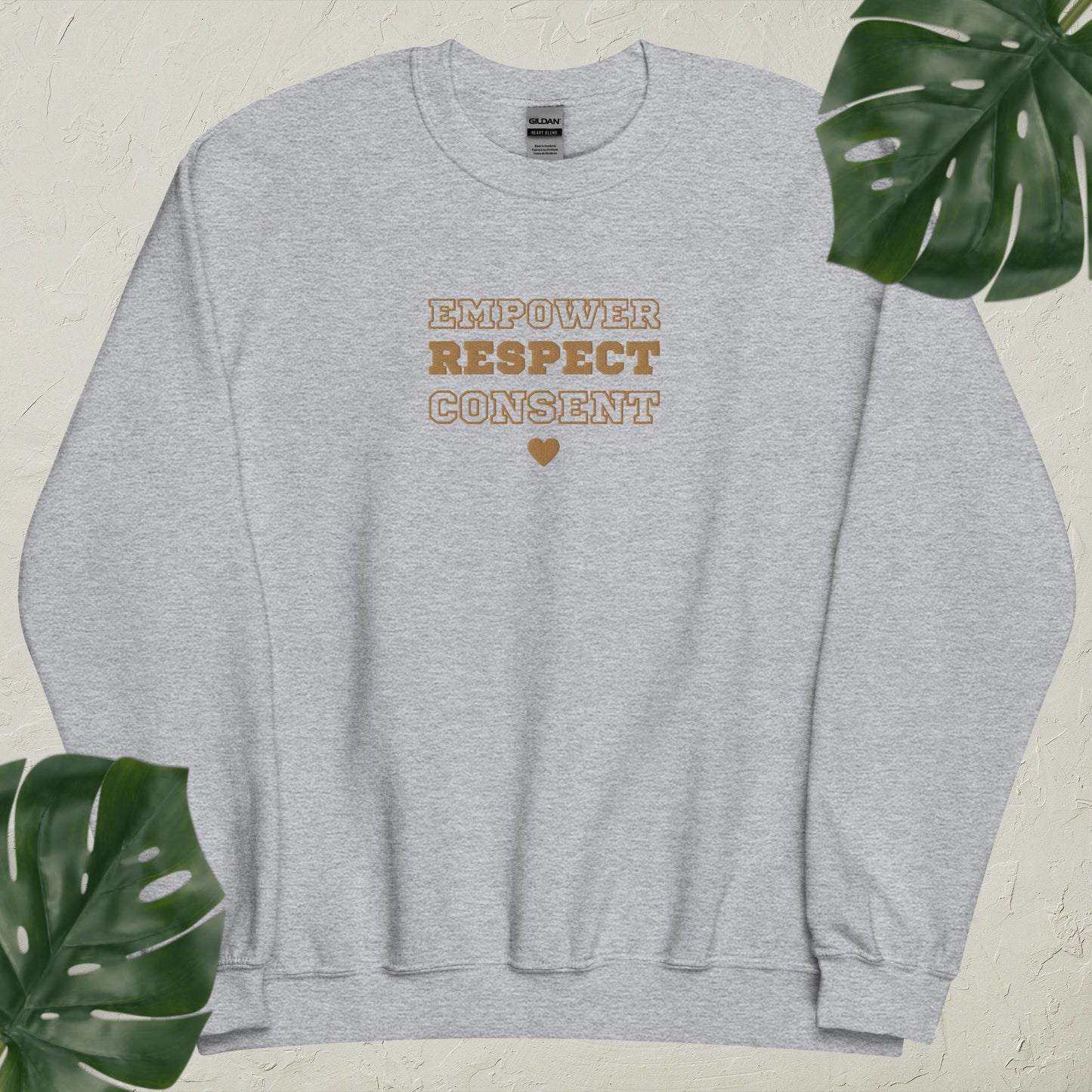 Real Love (Empower, Respect, & Consent): Embroidered Crewneck