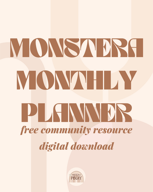 Monstera Monthly Planner - FREE COMMUNITY RESOURCE [DIGITAL DOWNLOAD]